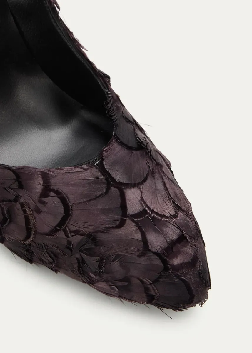Christian Louboutin 100mm Fanny Silk Feather Pumps | Thumbnail 5 Christian Louboutin 100mm Fanny Silk Feather Pumps | Thumbnail 5