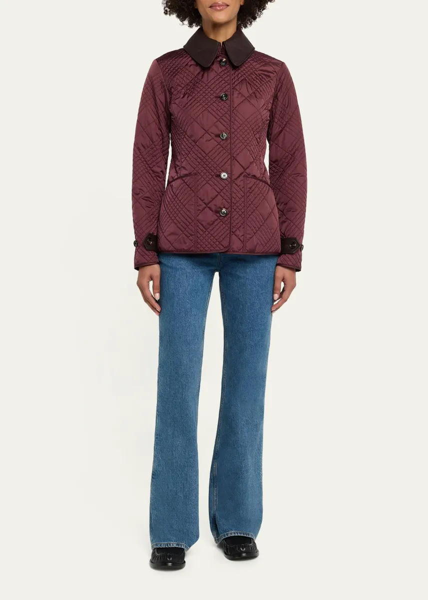 Burberry Fernleigh Check Quilted Slim Jacket | Thumbnail 2 Burberry Fernleigh Check Quilted Slim Jacket | Thumbnail 2