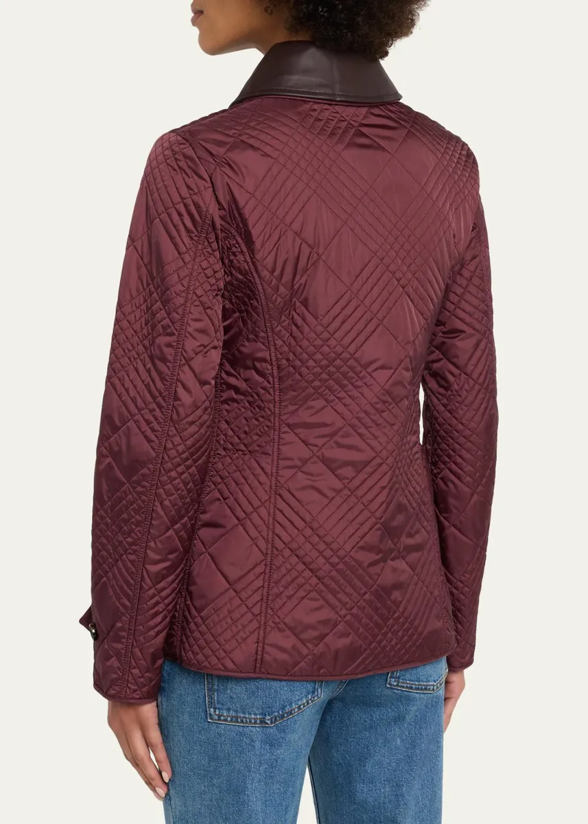 Burberry Fernleigh Check Quilted Slim Jacket | Thumbnail 3 Burberry Fernleigh Check Quilted Slim Jacket | Thumbnail 3