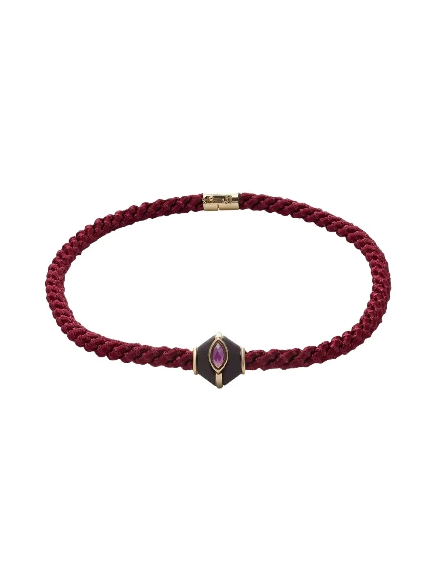 Marquise Inlaid Honeycomb Pendant Necklace