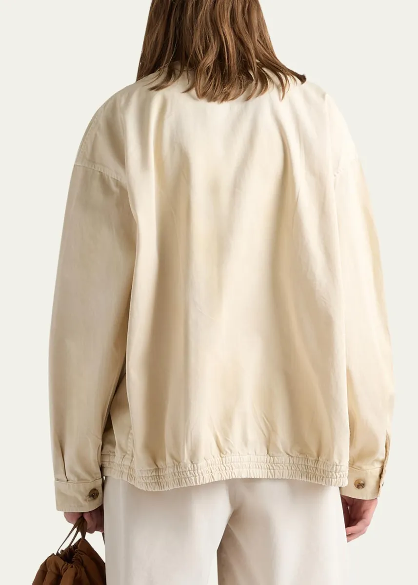 Prada Embroidered Old Gabardine Blouson Jacket | Thumbnail 3