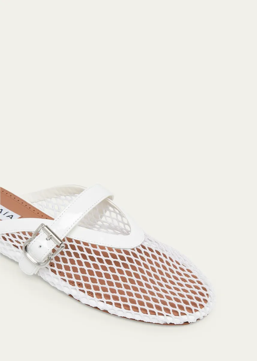 ALAÏA Mesh Mary Jane Ballerina Mules | Thumbnail 3 ALAÏA Mesh Mary Jane Ballerina Mules | Thumbnail 3