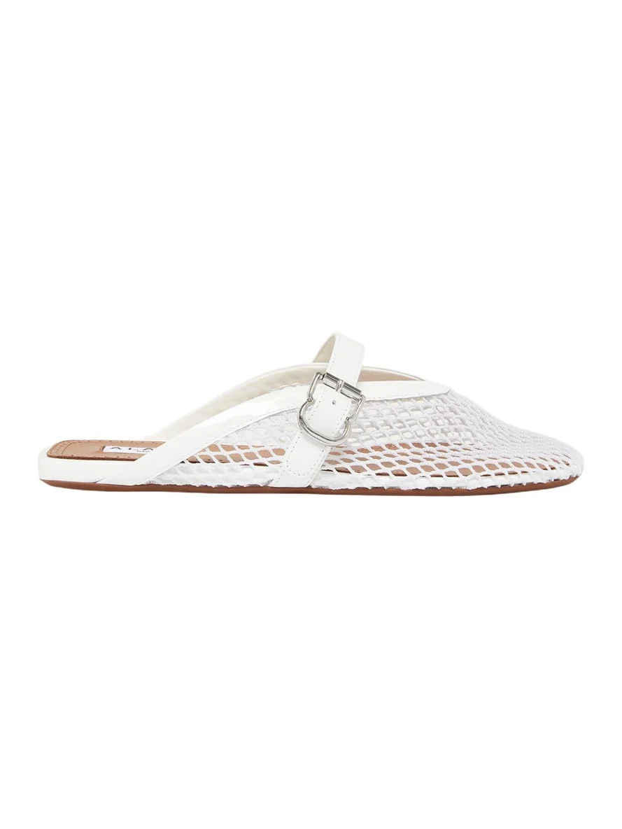 ALAÏA Mesh Mary Jane Ballerina Mules