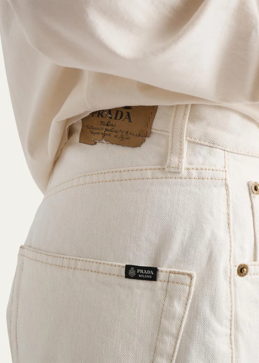 Prada Old Denim Five-Pocket Jeans | Thumbnail 5 Prada Old Denim Five-Pocket Jeans | Thumbnail 5