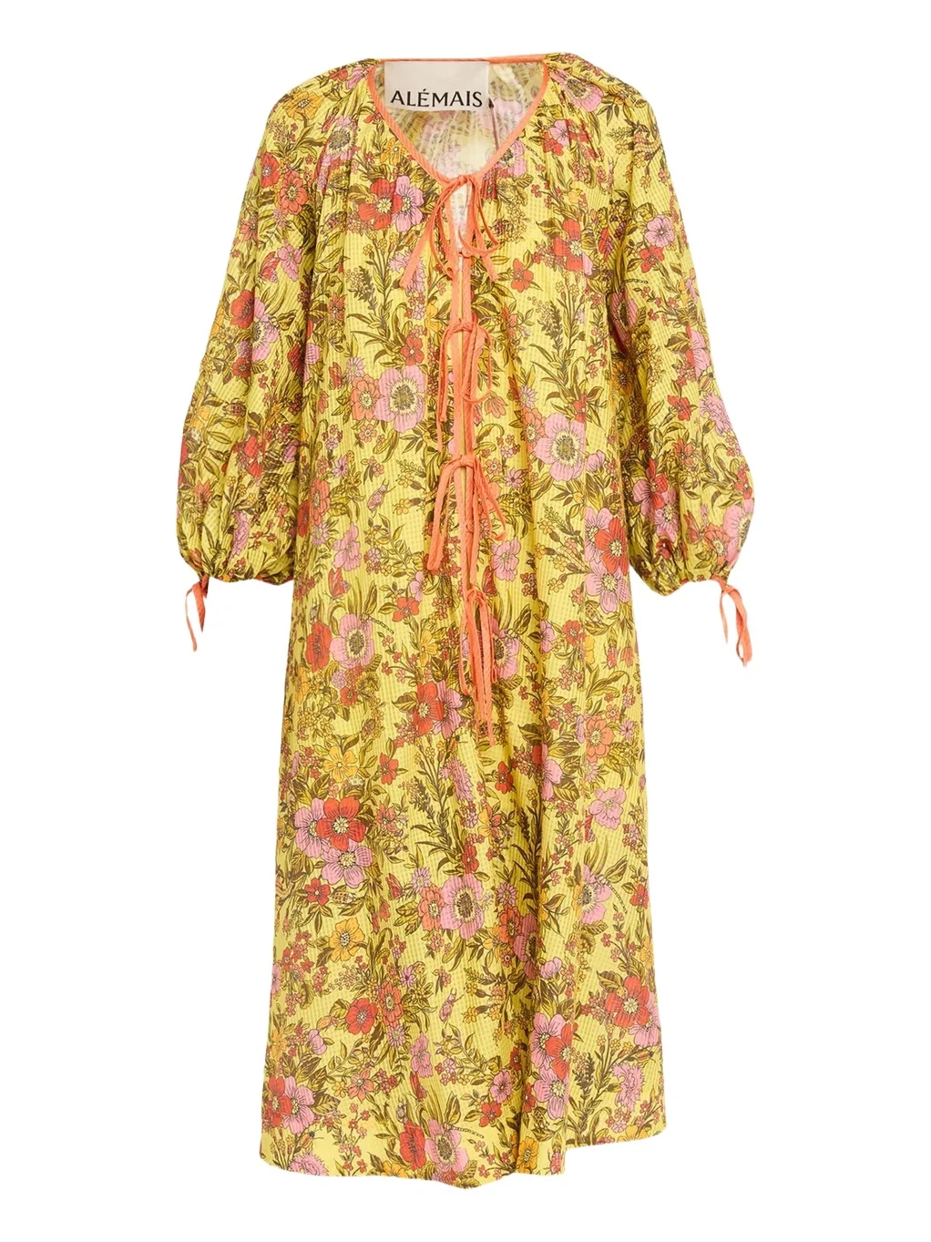 Kitty Floral Tie Midi Dress Kitty Floral Tie Midi Dress
