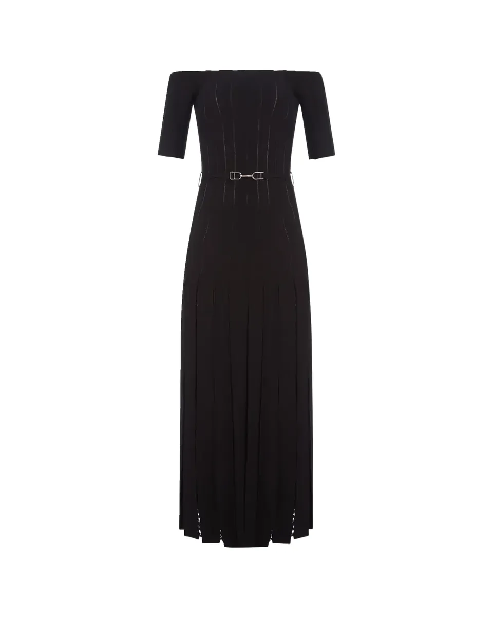 Gabriela Hearst Kurt Off-The-Shoulder Pleated Merino Dress | Thumbnail 2 Gabriela Hearst Kurt Off-The-Shoulder Pleated Merino Dress | Thumbnail 2