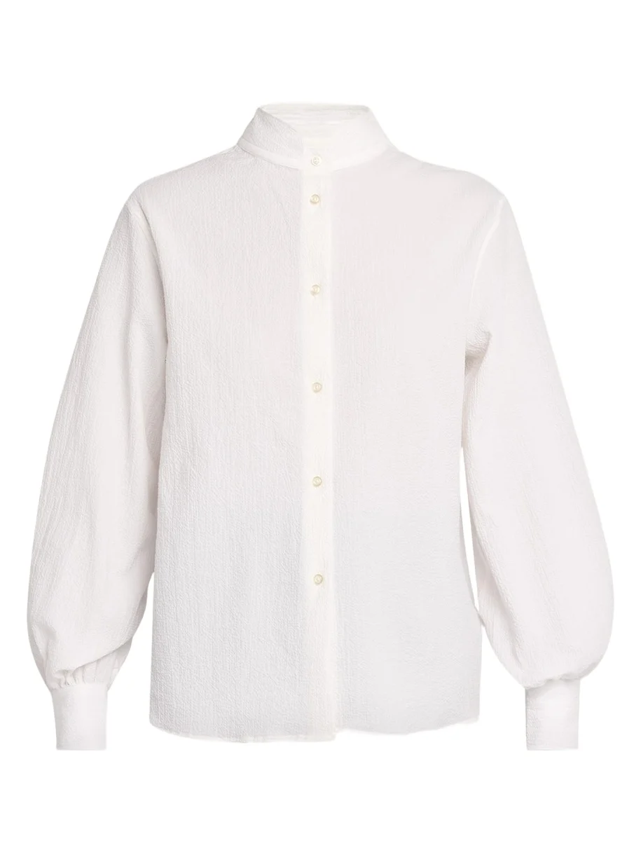 OFFICINE GÉNÉRALE Alison Seersucker Button-Front Shirt