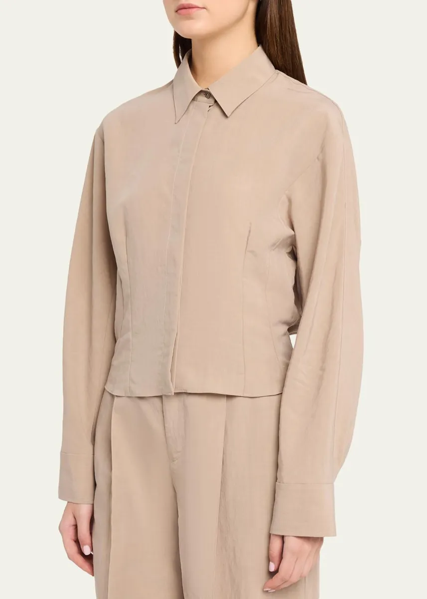 Vince Shirt Jacket with Blouson Back | Thumbnail 4