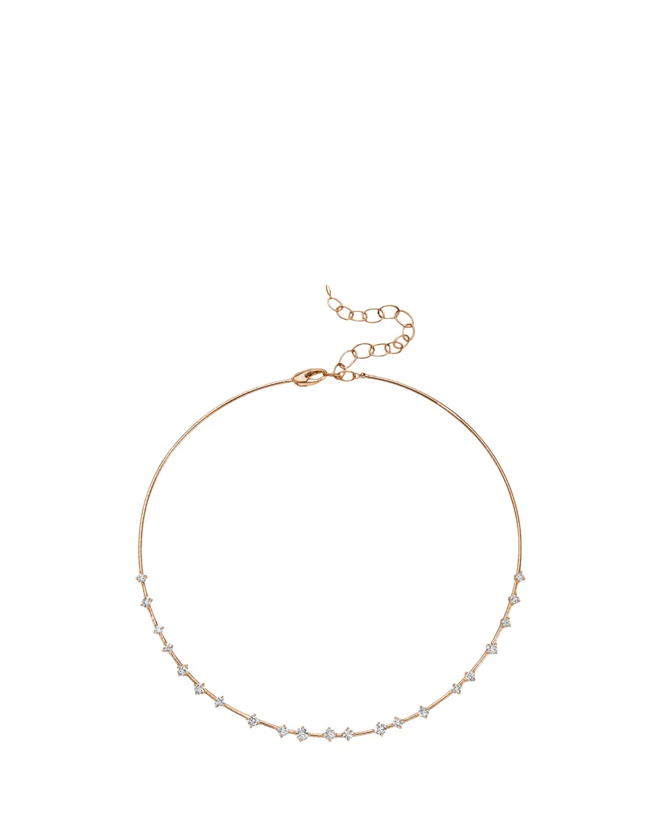MATTIA CIELO 18K Rose Gold Diamond Flex Collar | Thumbnail 2