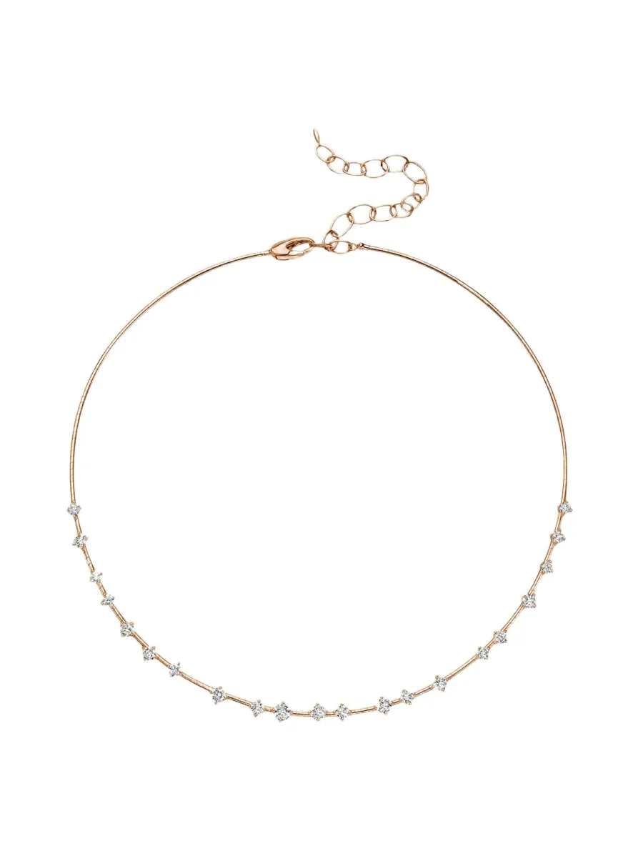 18K Rose Gold Diamond Flex Collar 18K Rose Gold Diamond Flex Collar