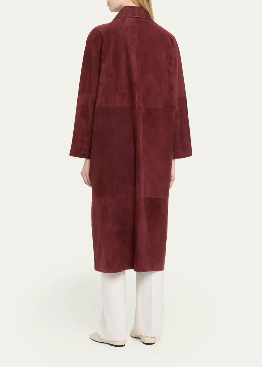 ARMA Judy Button-Front Suede Coat | Thumbnail 3 ARMA Judy Button-Front Suede Coat | Thumbnail 3