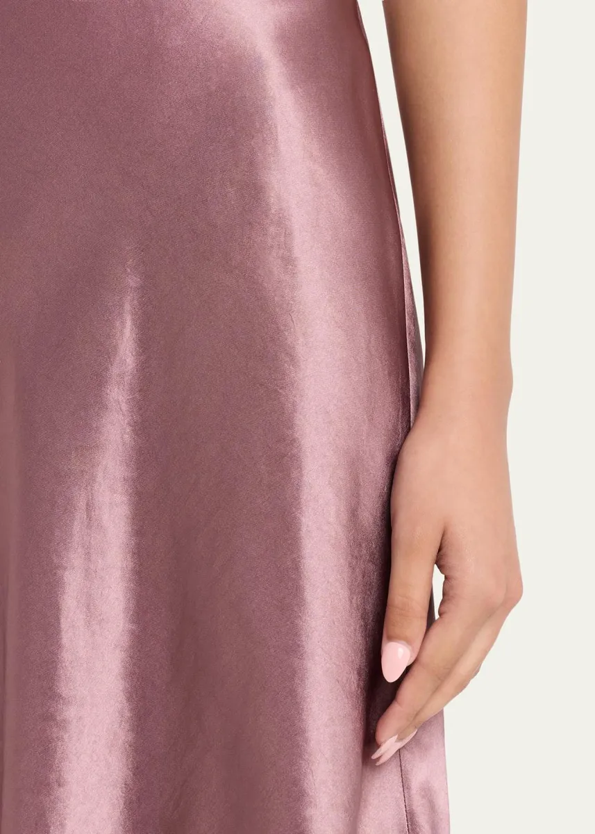 Vince Short Pull-On Satin Slip Skirt | Thumbnail 5 Vince Short Pull-On Satin Slip Skirt | Thumbnail 5