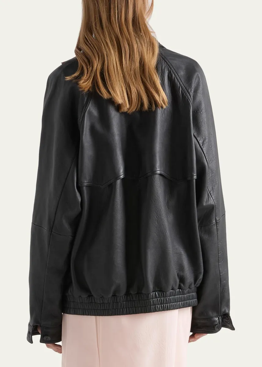 Prada Nappa Leather Jacket | Thumbnail 3 Prada Nappa Leather Jacket | Thumbnail 3