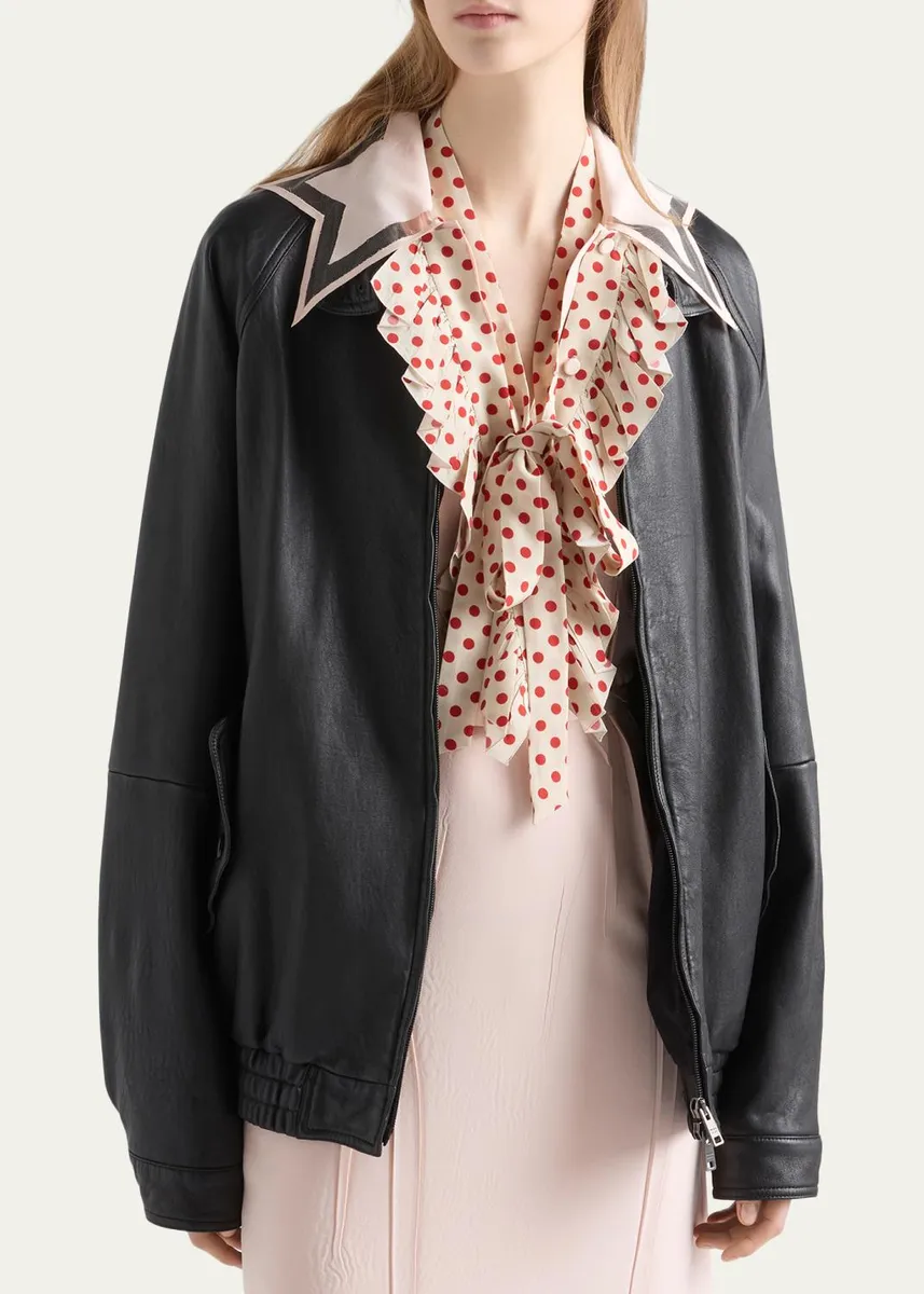 Prada Nappa Leather Jacket | Thumbnail 4 Prada Nappa Leather Jacket | Thumbnail 4