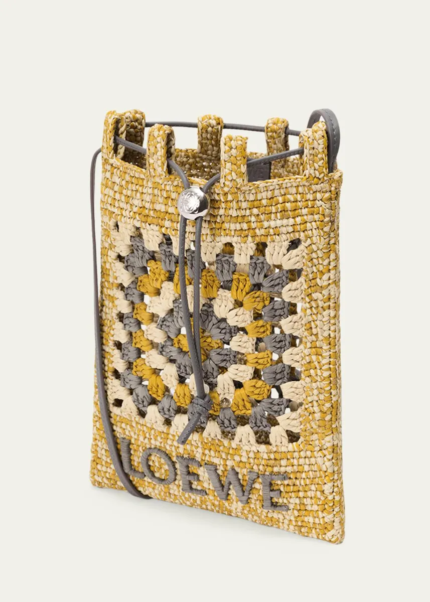 Loewe x Paula's Ibiza Crochet Raffia Pocket Crossbody Bag | Thumbnail 2 Loewe x Paula's Ibiza Crochet Raffia Pocket Crossbody Bag | Thumbnail 2