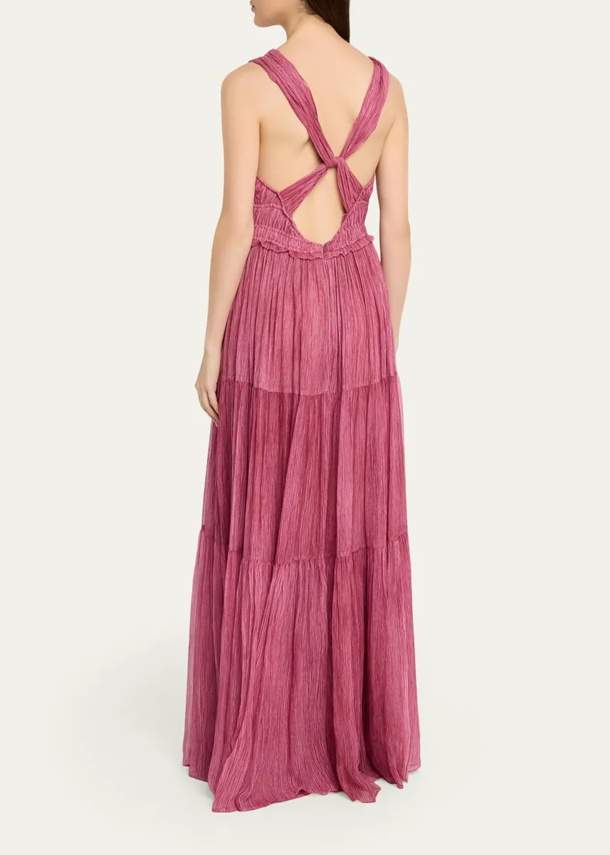 Ulla Johnson Freesia Sleeveless Silk Chiffon Gown | Thumbnail 6