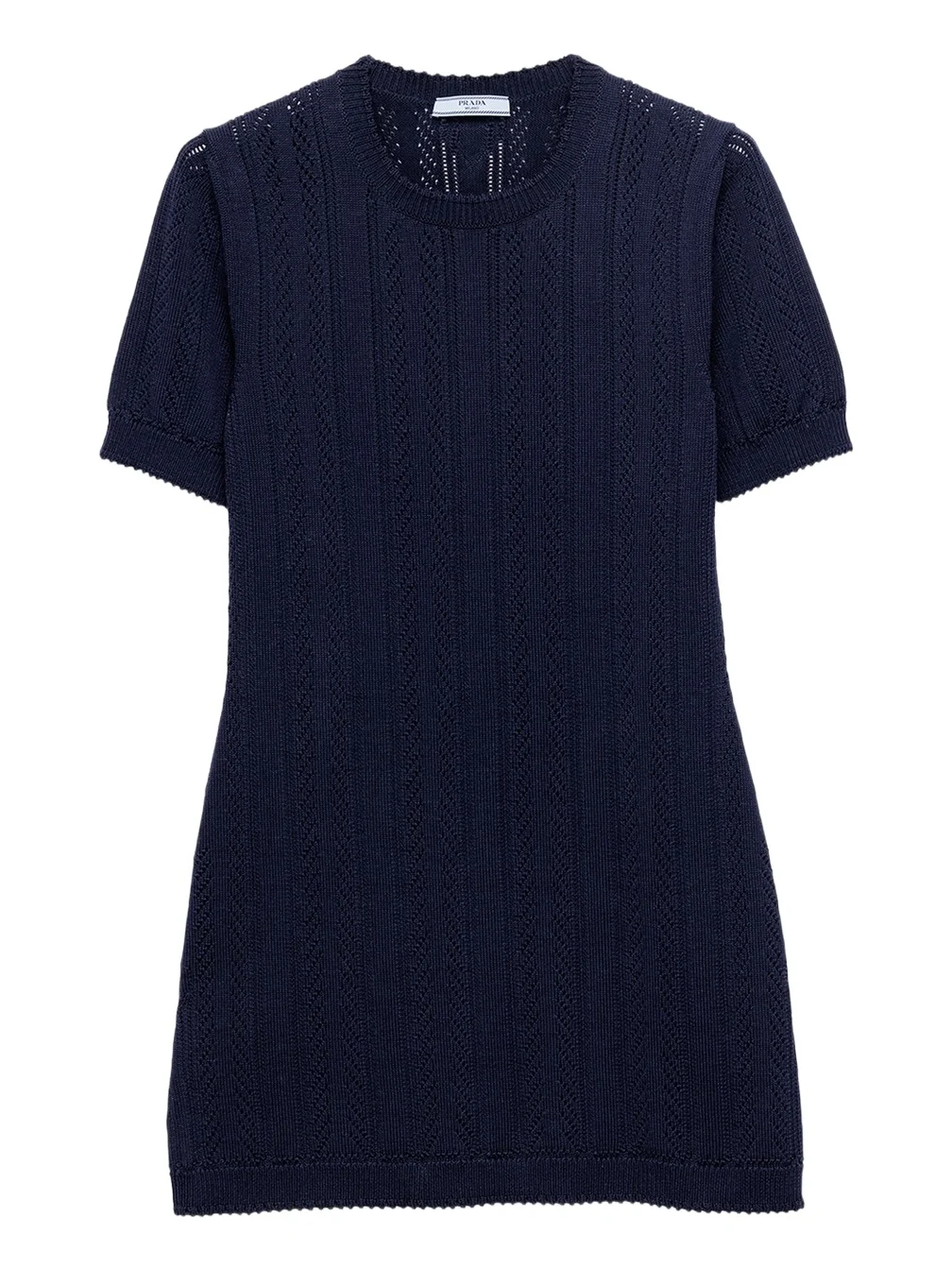 Openwork Cotton Mini Dress