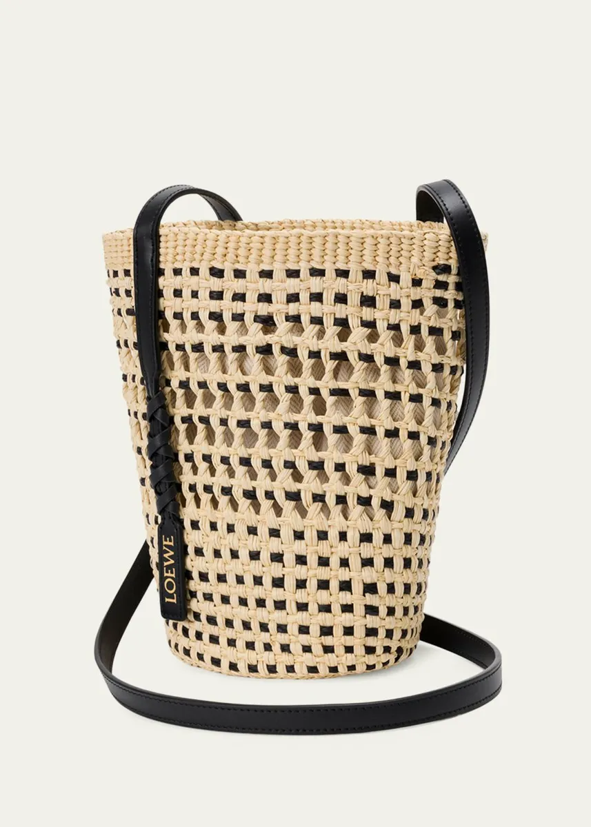 Loewe x Paula's Ibiza Braid Woven Palm Leaf Crossbody Bag | Thumbnail 2