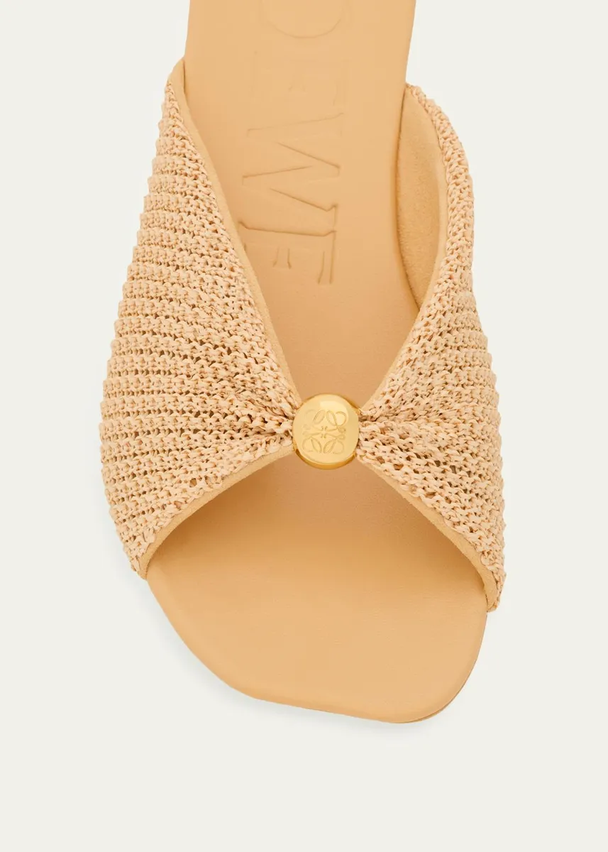 Loewe x Paula's Ibiza Pebble Anagram Flat Slide Sandals | Thumbnail 3 Loewe x Paula's Ibiza Pebble Anagram Flat Slide Sandals | Thumbnail 3