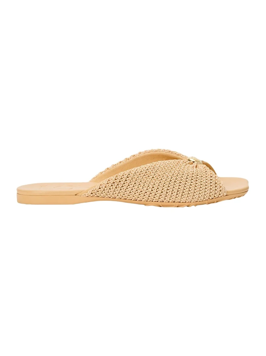 x Paula's Ibiza Pebble Anagram Flat Slide Sandals x Paula's Ibiza Pebble Anagram Flat Slide Sandals