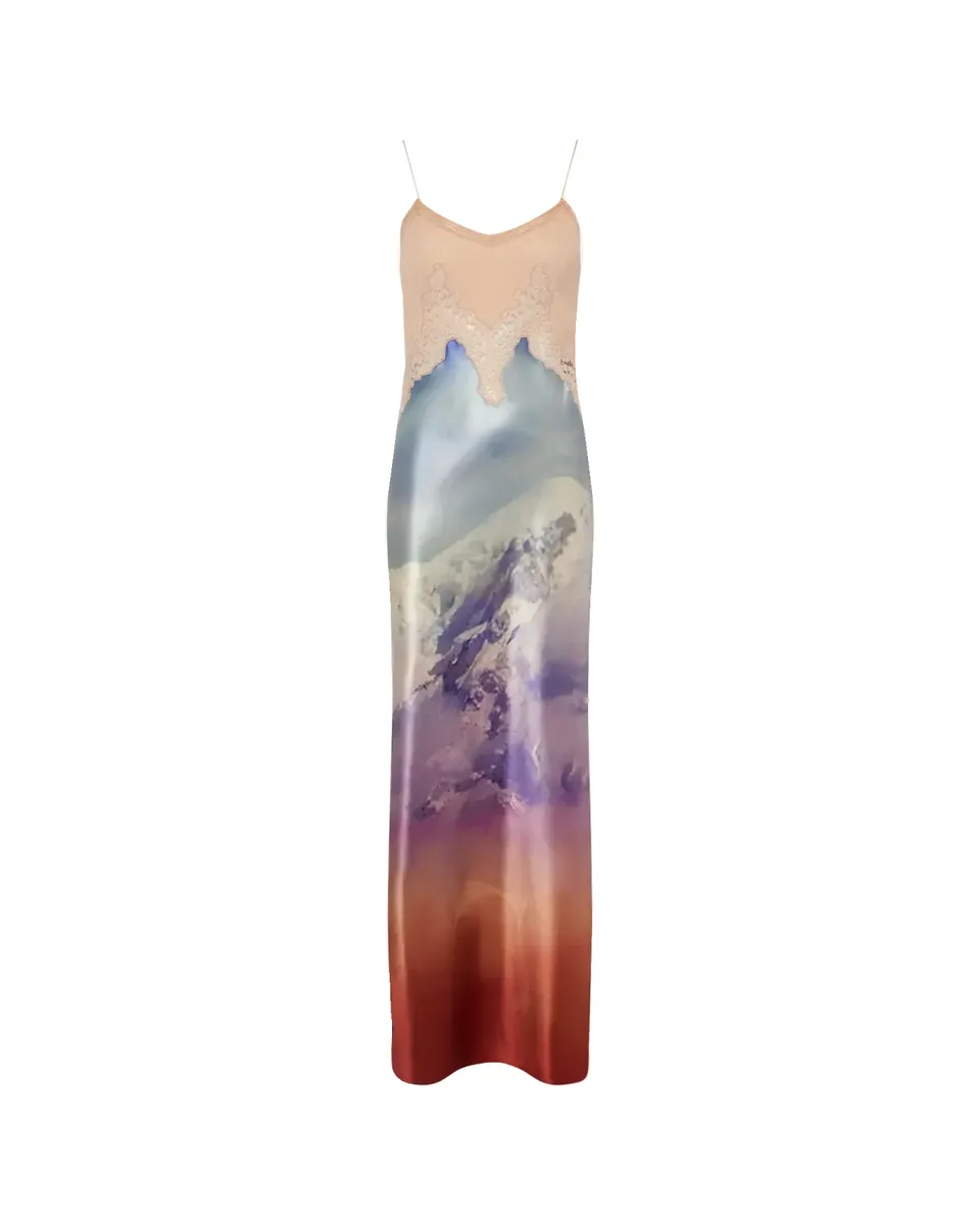 Gabriela Hearst x Paul Smith Adolphine Mixed-Media Slip Dress | Thumbnail 2