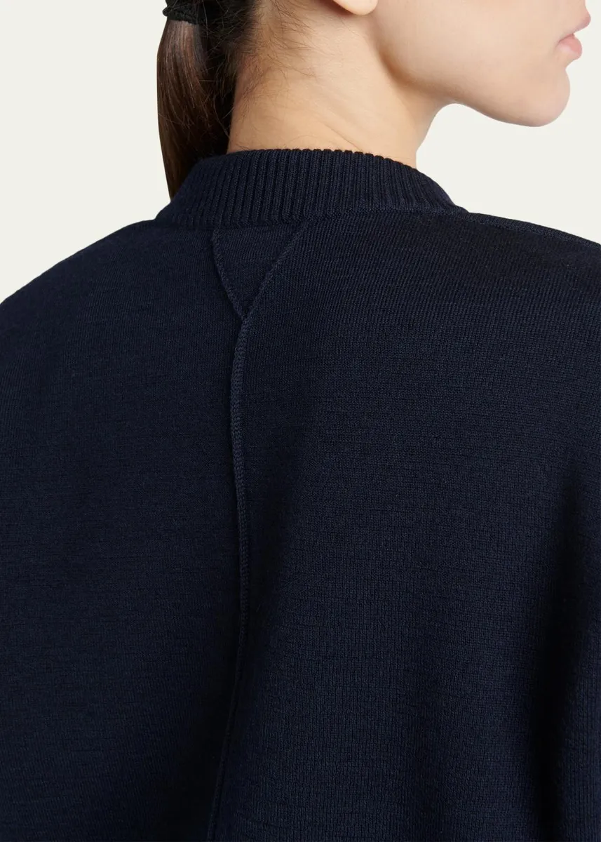 Bottega Veneta Tailored Wool Knit Short-Sleeve Sweater | Thumbnail 5 Bottega Veneta Tailored Wool Knit Short-Sleeve Sweater | Thumbnail 5