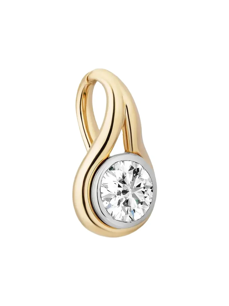 14K Lasso Pendant with Diamonds