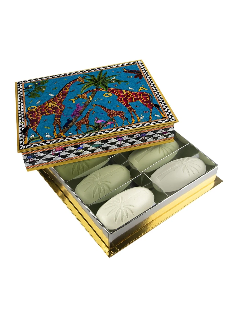 ORTIGIA Giraffe Bar Soap Box, 8 x 1.4 oz.