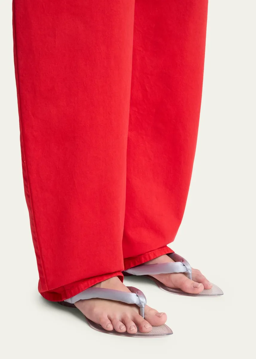 ALAÏA Invisible Padded Thong Flat Sandals | Thumbnail 2 ALAÏA Invisible Padded Thong Flat Sandals | Thumbnail 2