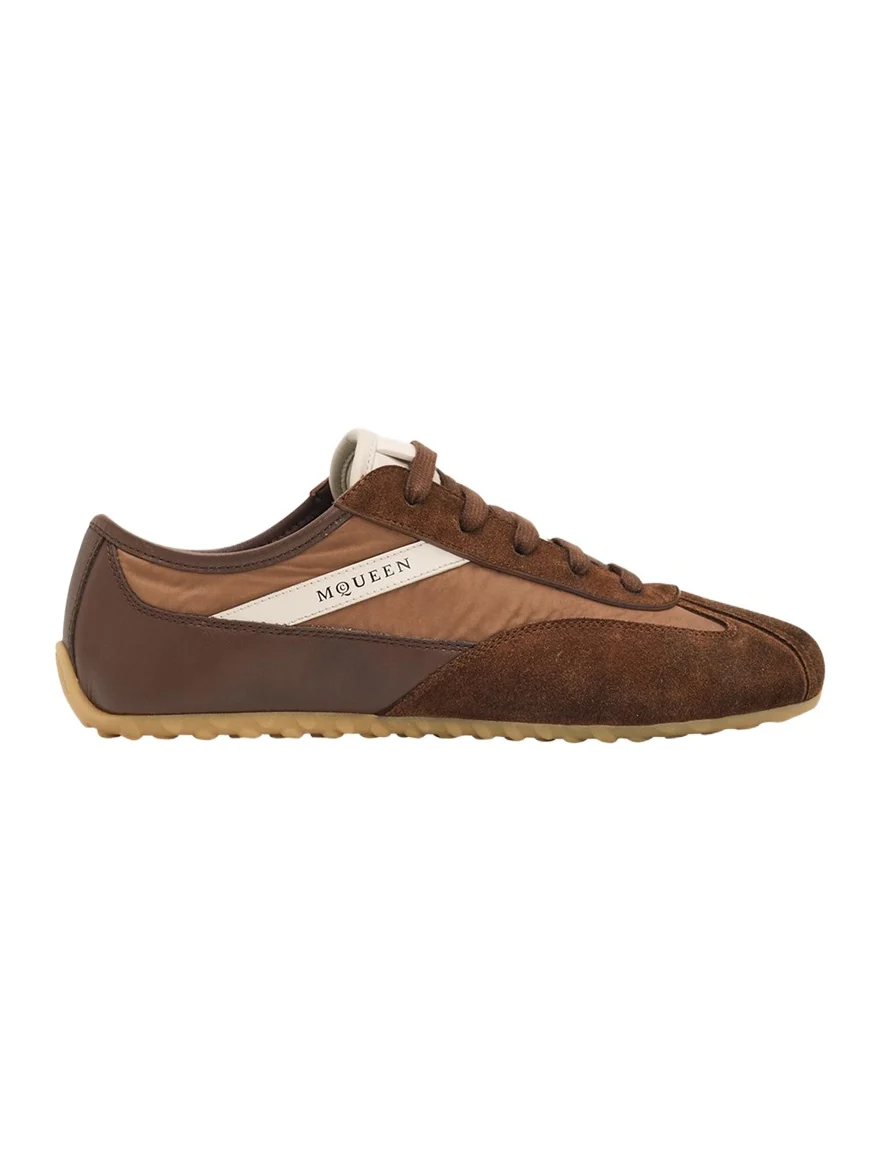 Alexander McQueen Boxe Mixed Media Low-Top Sneakers