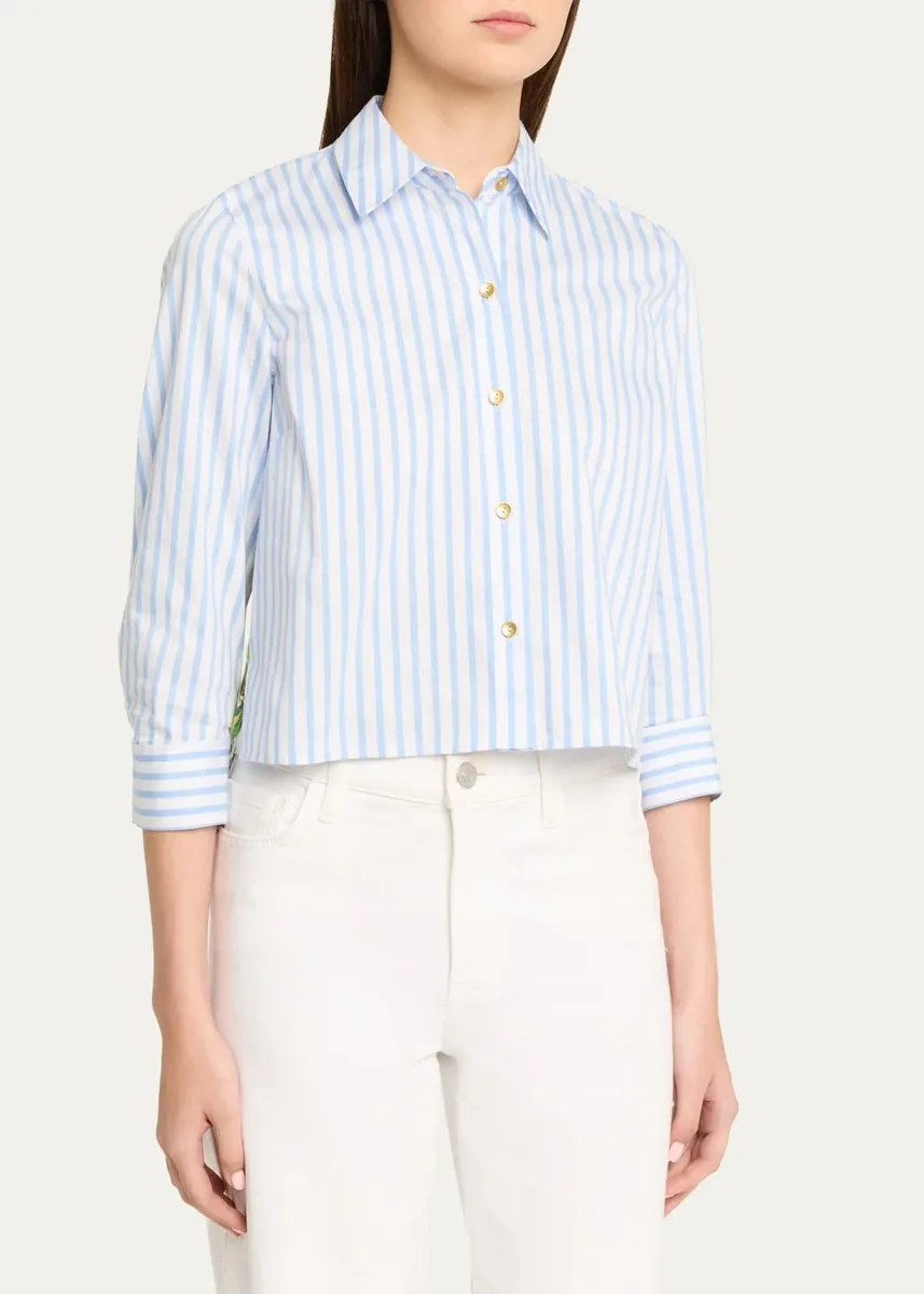 L'Agence Fawn Beach-Print Shirt | Thumbnail 4 L'Agence Fawn Beach-Print Shirt | Thumbnail 4