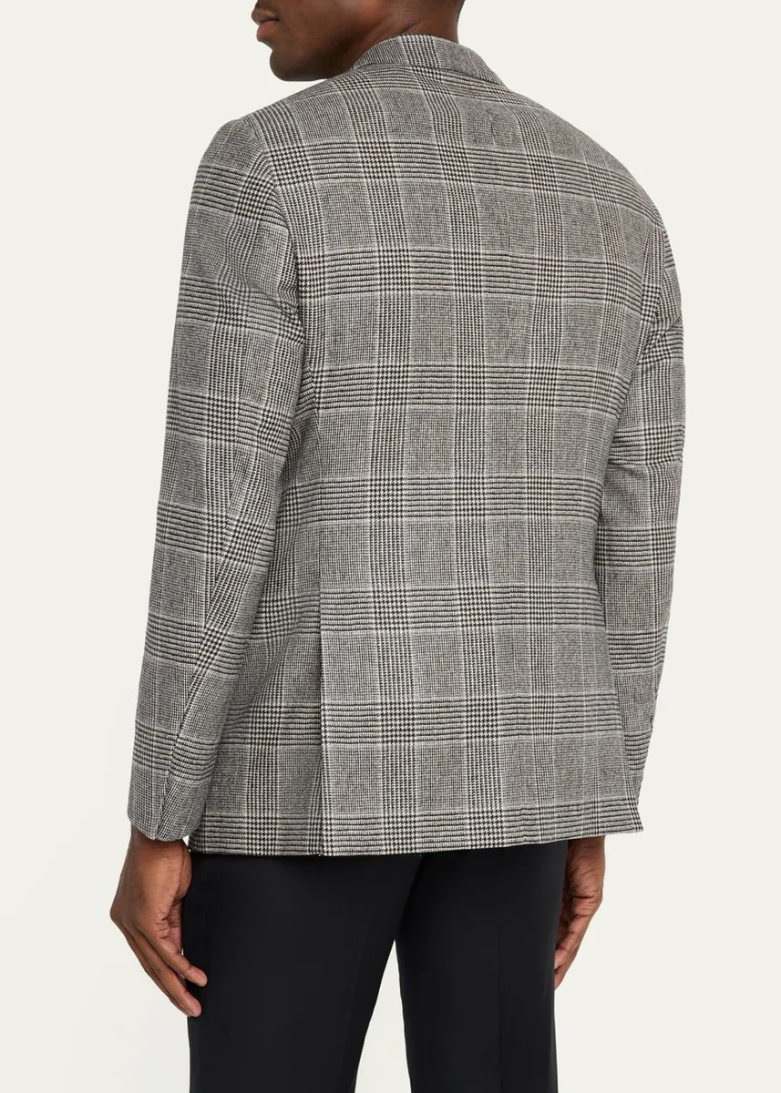 Giorgio Armani Men's Soft Glen Plaid Single-Breasted Sport Coat | Thumbnail 3