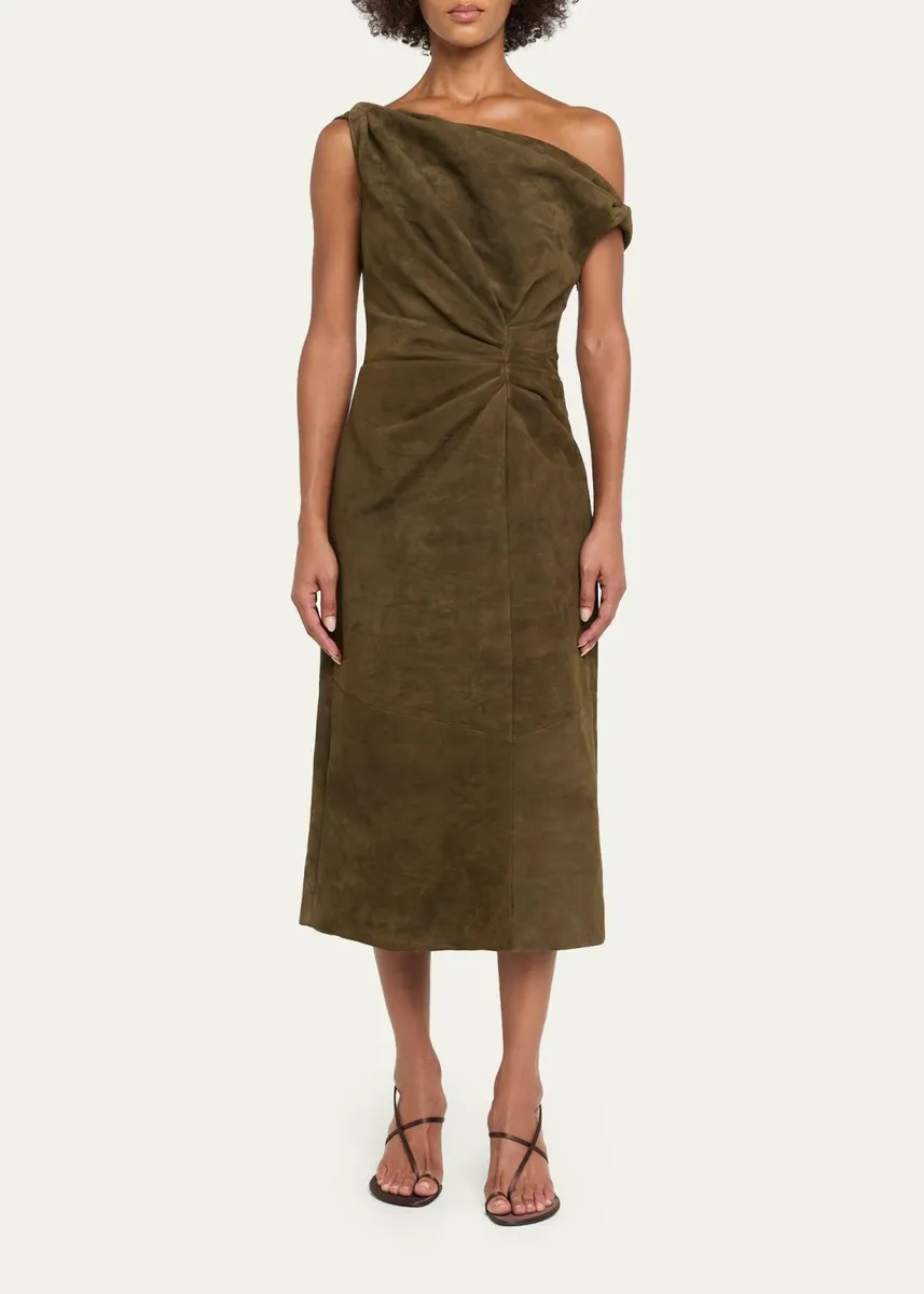 Proenza Schouler Kaelin Off-The-Shoulder Suede Mini Dress | Thumbnail 2 Proenza Schouler Kaelin Off-The-Shoulder Suede Mini Dress | Thumbnail 2