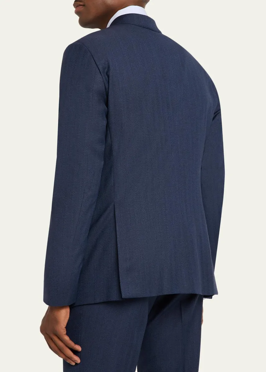Giorgio Armani Men's Soft Line Chevron Single-Breasted Suit | Thumbnail 5