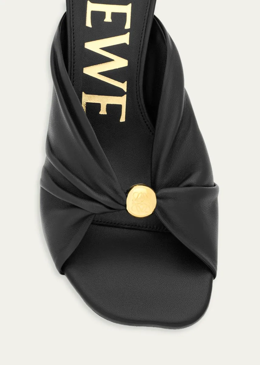 Loewe x Paula's Ibiza 45mm Pebble Soft Leather Slide Sandals | Thumbnail 3 Loewe x Paula's Ibiza 45mm Pebble Soft Leather Slide Sandals | Thumbnail 3