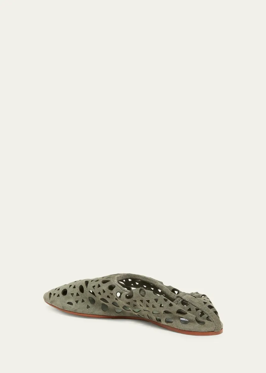 ALAÏA Neo Vienne Suede Slippers | Thumbnail 2 ALAÏA Neo Vienne Suede Slippers | Thumbnail 2