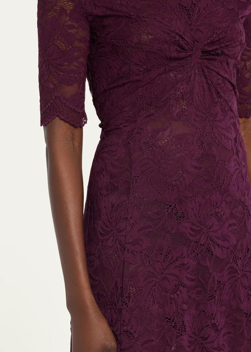 Rabanne Off-The-Shoulder Twisted Lace Midi Dress | Thumbnail 5 Rabanne Off-The-Shoulder Twisted Lace Midi Dress | Thumbnail 5