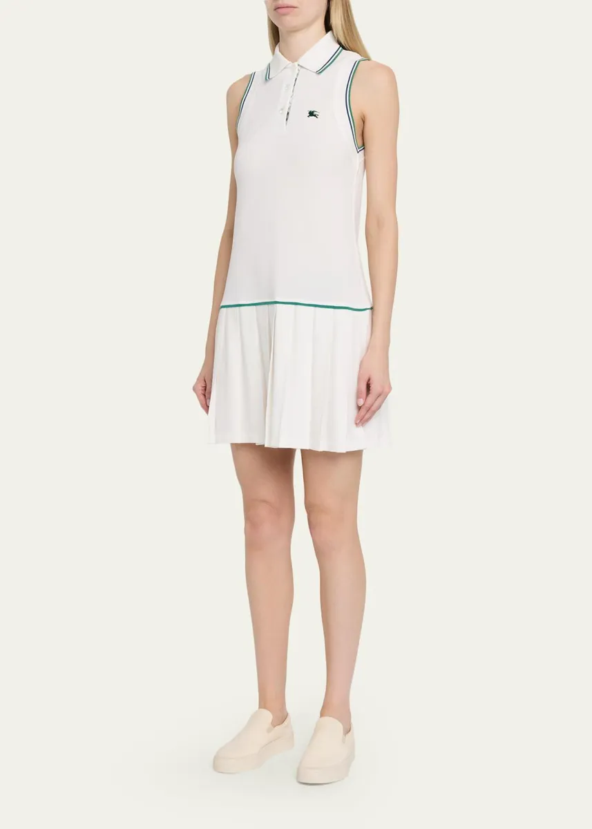 Burberry Martina Pleated Mini Tennis Dress | Thumbnail 4 Burberry Martina Pleated Mini Tennis Dress | Thumbnail 4