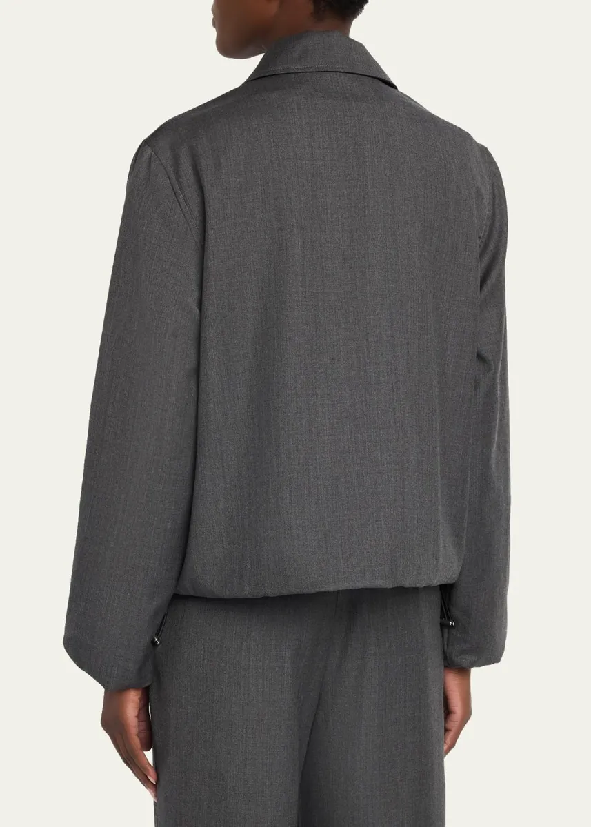 OFFICINE GÉNÉRALE Marla Wool-Cashmere Bomber Jacket | Thumbnail 3