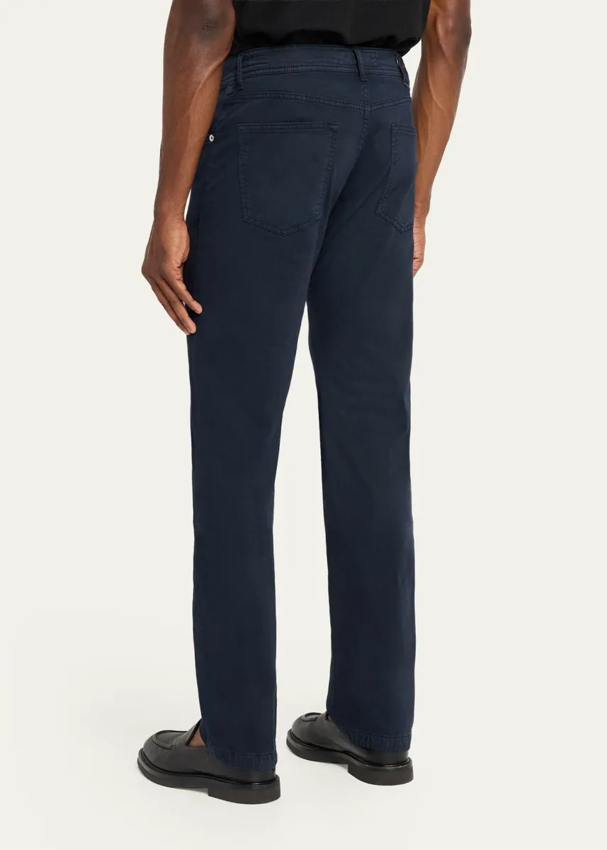 Kiton Men's Cotton and Cashmere Stretch Slim Five-Pocket Pants | Thumbnail 3