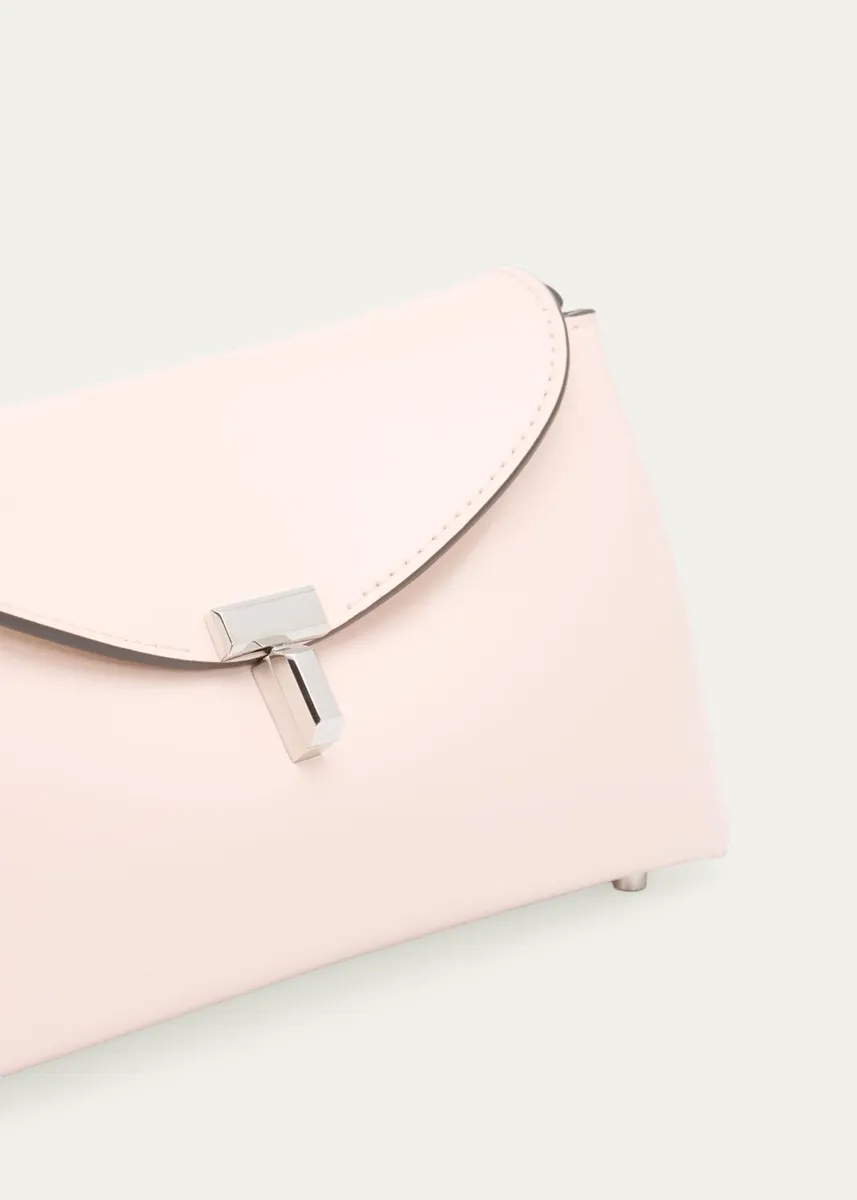 TOTEME Mini T-Lock Leather Clutch Bag | Thumbnail 5 TOTEME Mini T-Lock Leather Clutch Bag | Thumbnail 5