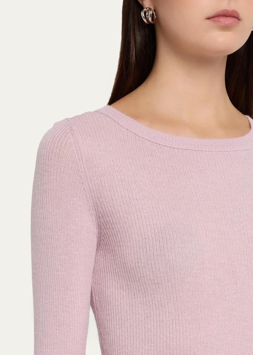 Vince Boat-Neck Cashmere-Silk Top | Thumbnail 5
