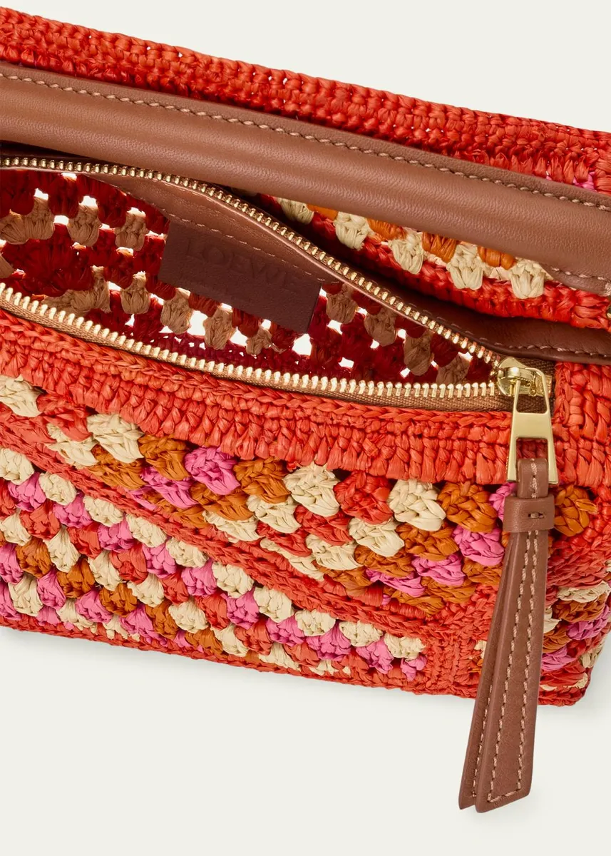 Loewe x Paula's Ibiza Puzzle Crochet Raffia Top-Handle Bag | Thumbnail 3 Loewe x Paula's Ibiza Puzzle Crochet Raffia Top-Handle Bag | Thumbnail 3
