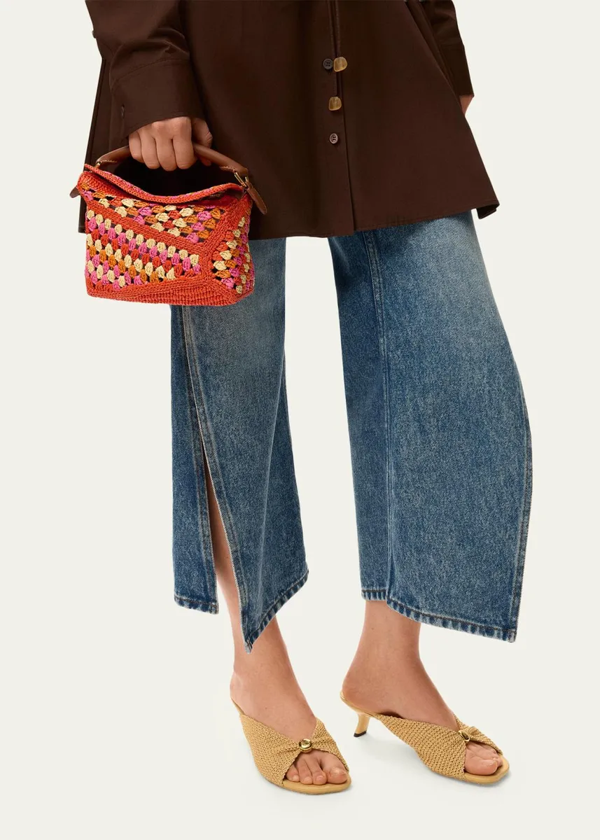 Loewe x Paula's Ibiza Puzzle Crochet Raffia Top-Handle Bag | Thumbnail 4 Loewe x Paula's Ibiza Puzzle Crochet Raffia Top-Handle Bag | Thumbnail 4