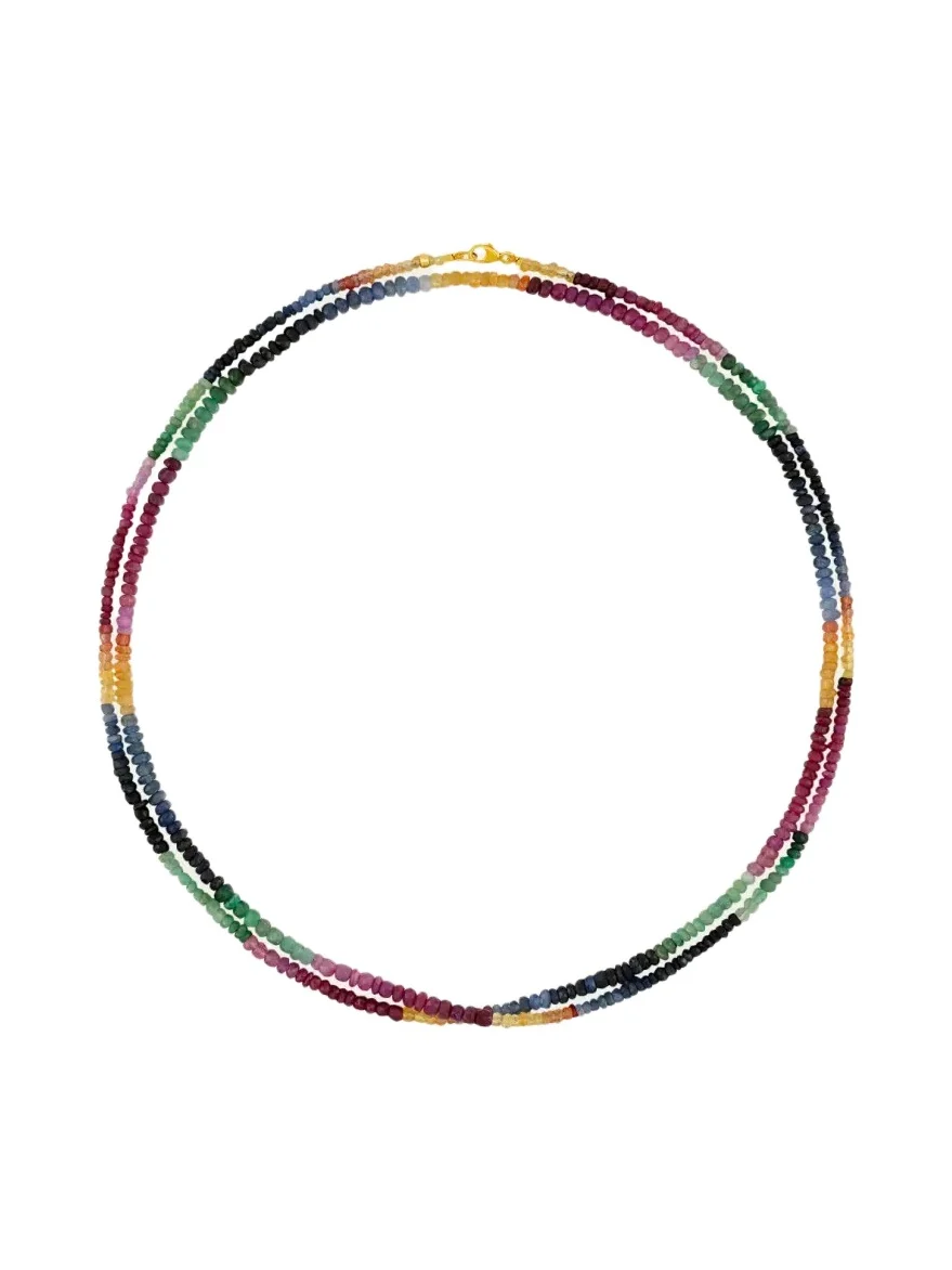 Arizona Rainbow Sapphire Double-Strand Necklace Arizona Rainbow Sapphire Double-Strand Necklace