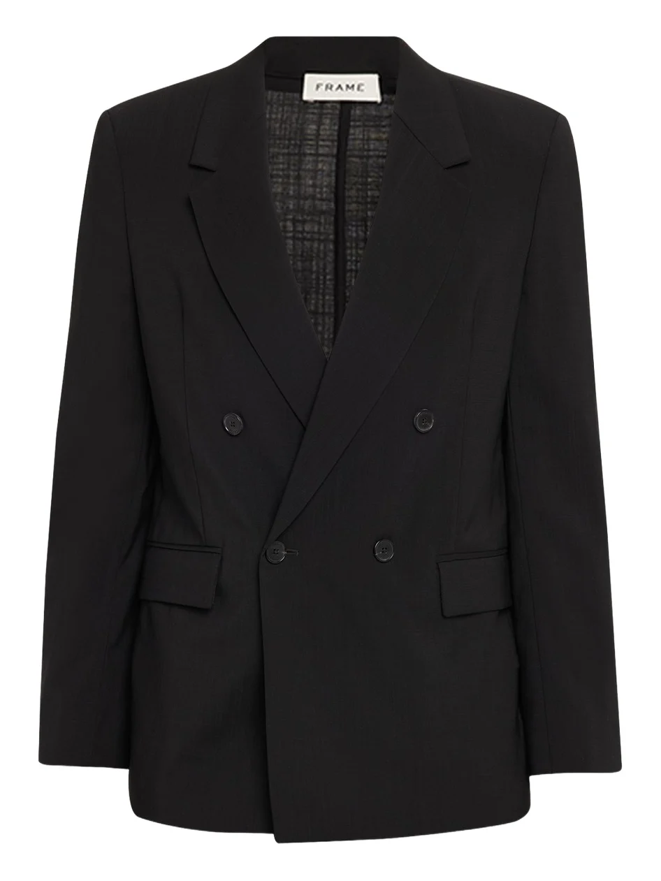 Frame Men's Tropical Wool Double-Breasted Blazer