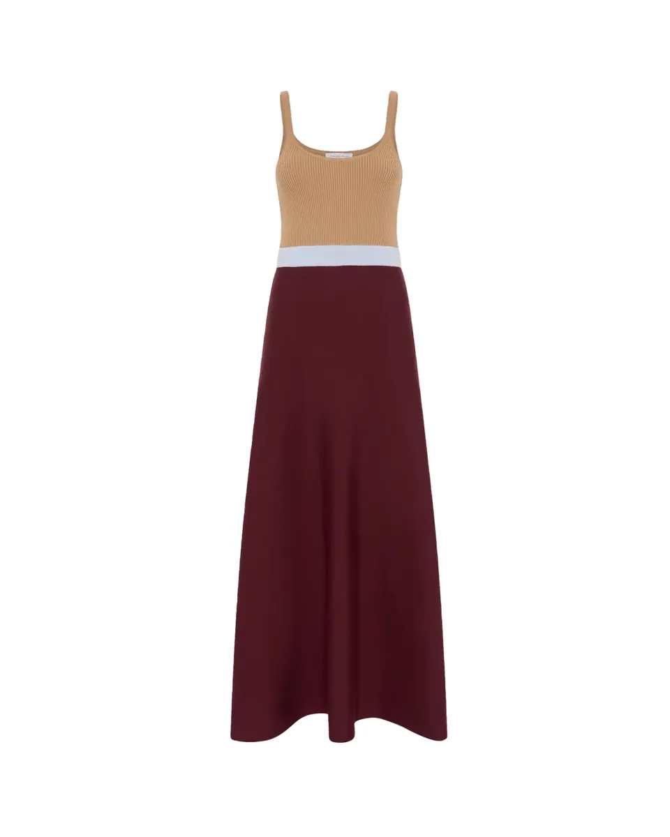 Gabriela Hearst Flaminius Sleeveless Colorblock Wool-Cashmere Knit Midi Dress | Thumbnail 2