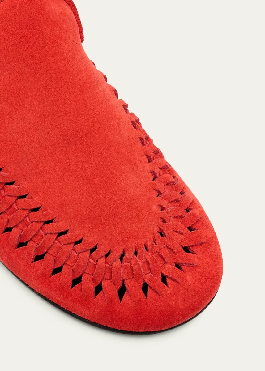 Proenza Schouler Whipstitch Suede Moccasin Loafers | Thumbnail 3