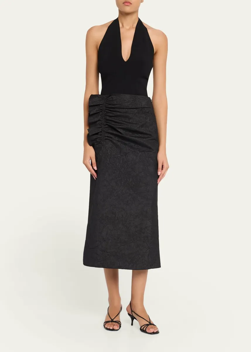 Ulla Johnson Ellis Taffeta Midi Skirt | Thumbnail 2