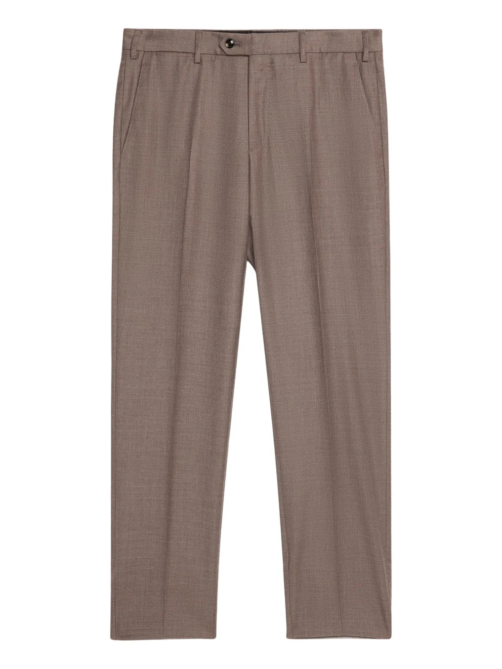 Giorgio Armani Men's Sharkskin Wool Flat-Front Trousers